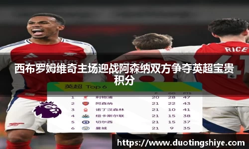 西布罗姆维奇主场迎战阿森纳双方争夺英超宝贵积分